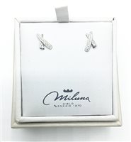 Orecchini Miluna Donna in Oro bianco Diamante 0.01 Ct ERD2102X - ERD2102X
